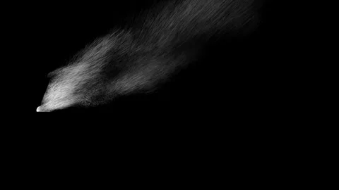 I love you text design with white powder dust explosion effect Stock Footage 343575804