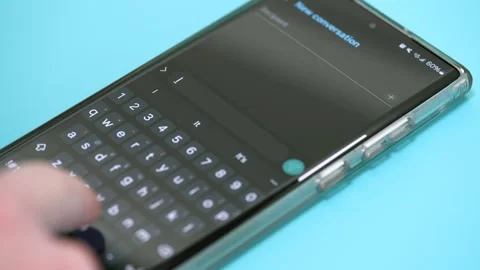 I Love you, Text message, typing texting mobile phone Stock Footage 318565536