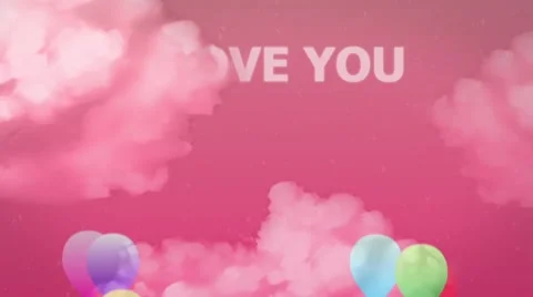 I love you - Valentine's Day Template Stock After Effects