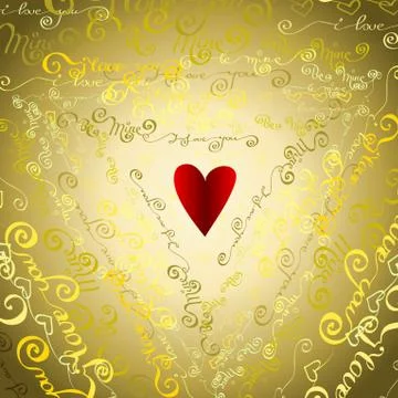 I love you words background. Stock Illustration