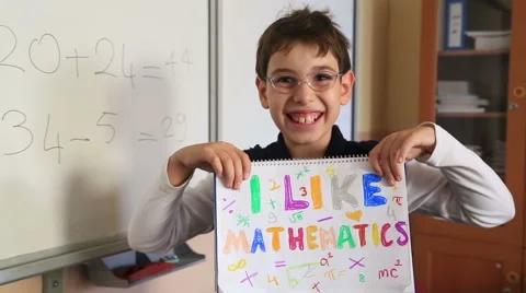 I like mathematics Stock Footage 56335375