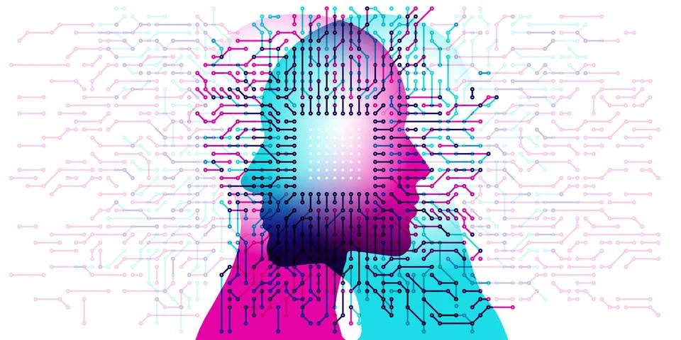 A.I. Mind Computer イラスト素材