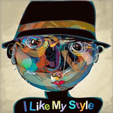 I like my style Stock Illustration