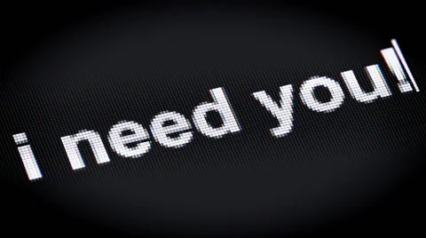 I need you! Stock-Footage 62414902