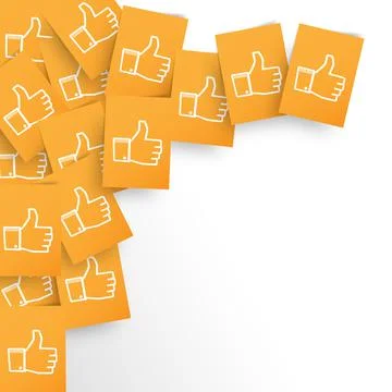 I like Orange Papers Background Stock Illustration