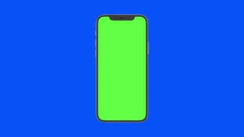 I-phone 12 pro max green and blue screen chroma key  (iphone 13 pro max) Stock Footage 146340404