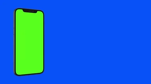 I-phone 12 pro max green and blue screen chroma key  (iphone 13 pro max) Stock Footage 146340546