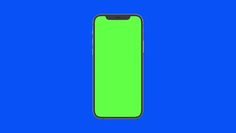 I-phone 12 pro max green and blue screen chroma key (iphone 13 pro max) Stock Footage 146340664