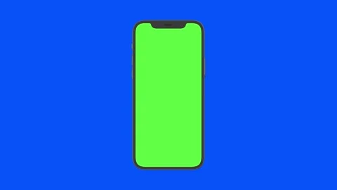 I-phone 12 pro max green and blue screen chroma key (iphone 13 pro max) Stock Footage