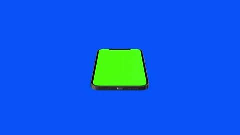 I-phone 12 pro max green and blue screen chroma key (iphone 13 pro max) Stock Footage 146340987