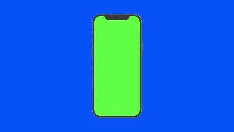 I-phone 12 pro max green and blue screen chroma key (iphone 13 pro max) Stock Footage