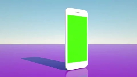I-Phone Max Green Screen Chroma Key 360 degree Stock Footage 156294244