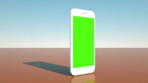 I-Phone Max Green Screen Chroma Key 360 degree Stock Footage 156294833