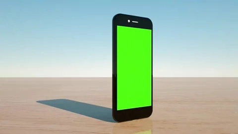 I-Phone Max Green Screen Chroma Key smartphone animation 3d Stock Footage 156298939