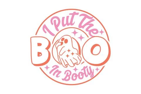 I put the boo in booth eps t-shirt design Stock Illustration