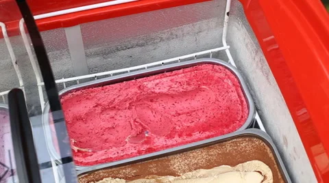 I put the sticky rice in the ice cream scoop Stock Footage 62076877