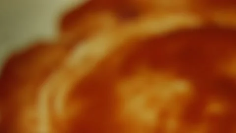 I put tomato paste on New York pizza Stock Footage 165071293