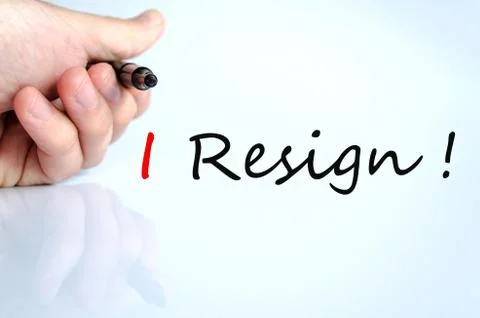 I Resign Concept Stock Photos