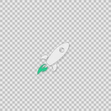 I Rocket Alpha animation clip for video or presentation Stock Footage 56635618