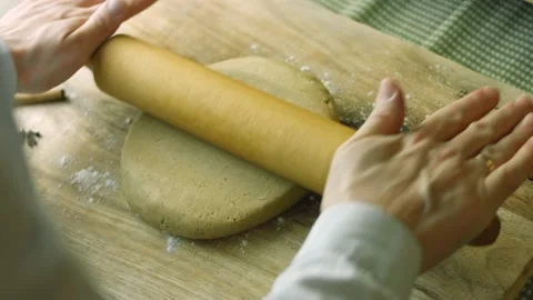 I roll out the dough. Ingredients for the dough . The BEST homemade Gingerbread Stock Footage 165365974