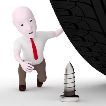 I see the screw. Stock Illustration