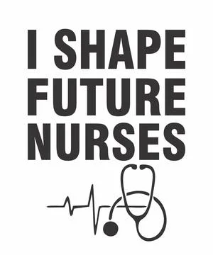 I Shape Future Nurses Stock Illustration
