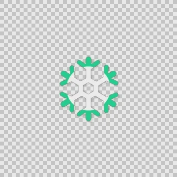 I Snowflake Alpha animation clip for video or presentation Stock Footage 56636006