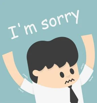 I sorry boss Stock Illustration