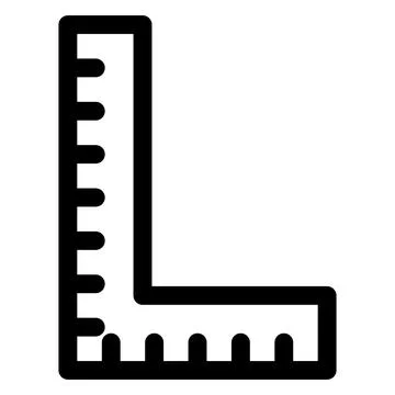 I square line icon vector illustration isolated on white background Stock Illustration