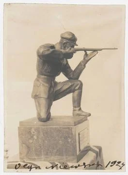 ï»¿ Strzelec The Archer - Sculpture by Olga Niewska from the year 1927 dis Stock Photos