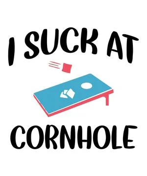 I Suck At Cornhole Stock Illustration