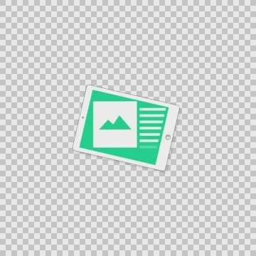I Tablet alpha illustration animation Stock Footage 57135227