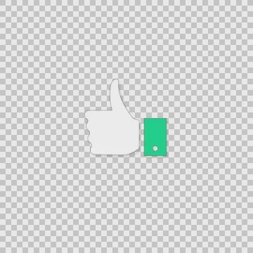 I Thumbs Up Alpha animation clip for video or presentation Stock Footage 56635534