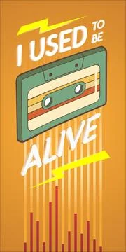 I used to be alive Stock Illustration