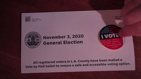 I Voted sticker Stock Footage 141988272