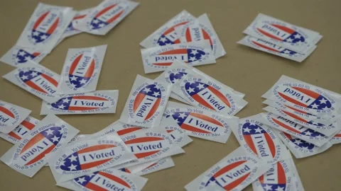 I VOTED STICKER:PAN LEFT - VOTING 2020 ELECTION 動画素材 141547702