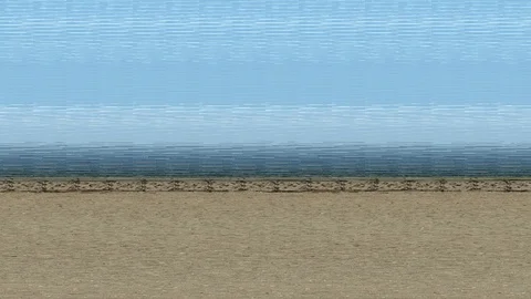 I walk on empty beach Stock-Footage 127372469