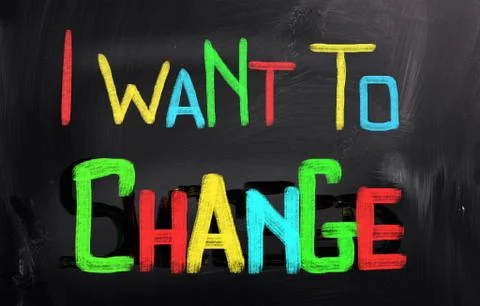 I Want To Change Concept Illustrazione stock