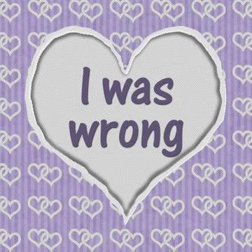 I was wrong message Stock Illustration