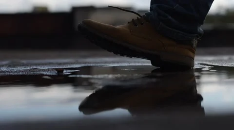 I went through a puddle Video stock 54409533