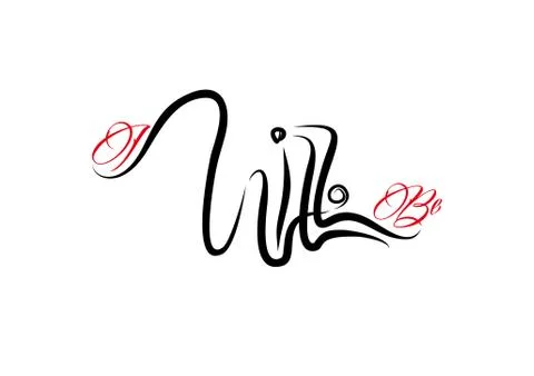 I Will Be lettering text. Modern calligraphy style vector illustration. Illustrazione stock