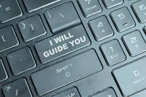I will guide you on the button keyboard Stock Photos