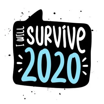 I will survive 2020 - STOP coronavirus (2019-ncov) Stock-Illustration