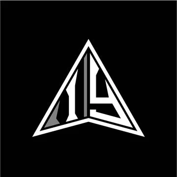 I Y initials in the form of a modern minimalist arrow. perfect for letters, g Stock-Illustration