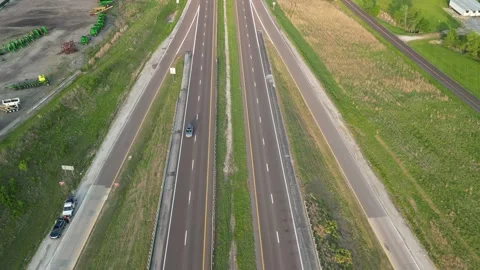 I70 drone fly over DJI 0314 Stock Footage 241257702