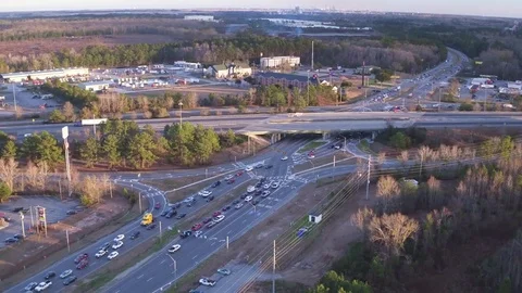 I95 and 21 at Five PM 库存影片 85285901