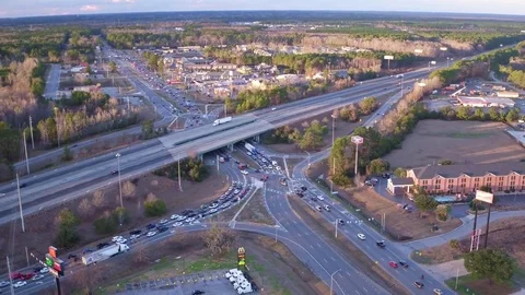 I95 and 21 Traffic Stockbeeldmateriaal 85283899