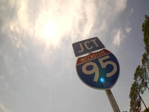I95 Sign Stock Footage 8693418