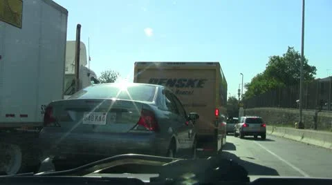 I95 traffic jam 4a Stock Footage 10568198