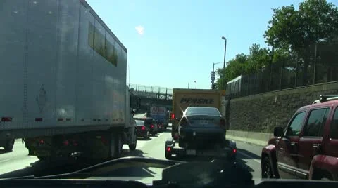 I95 traffic jam 4c Stock Footage 10568192